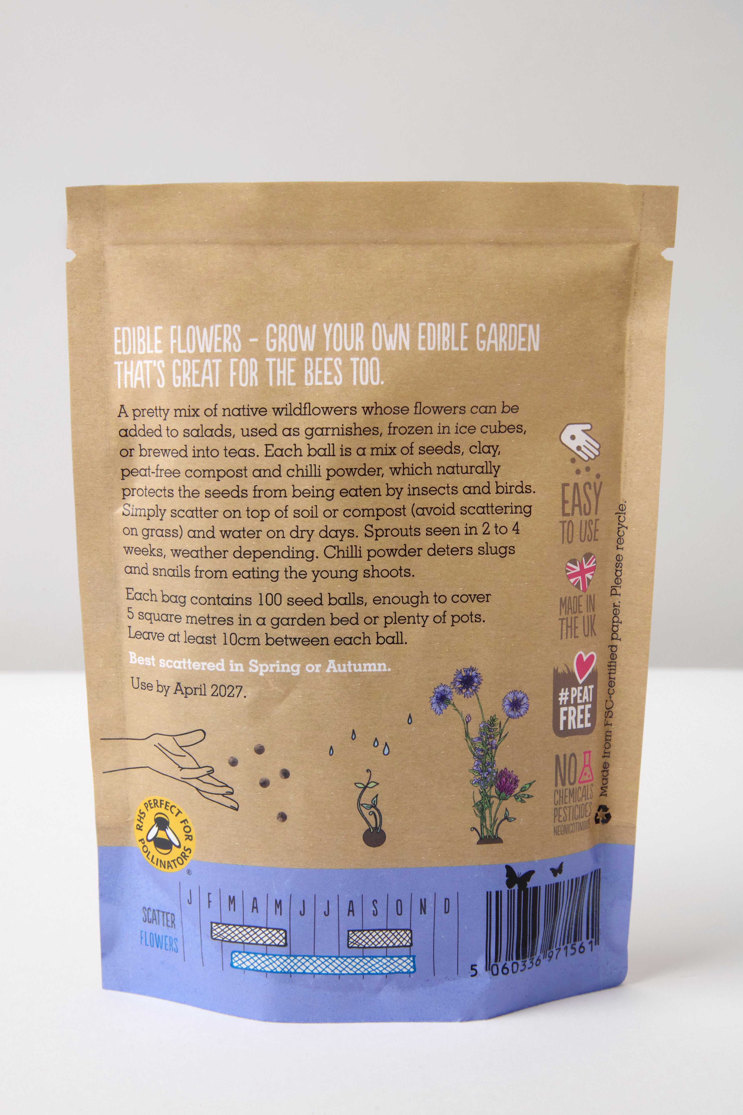 Edible Flowers Seedballs Grab Bag 