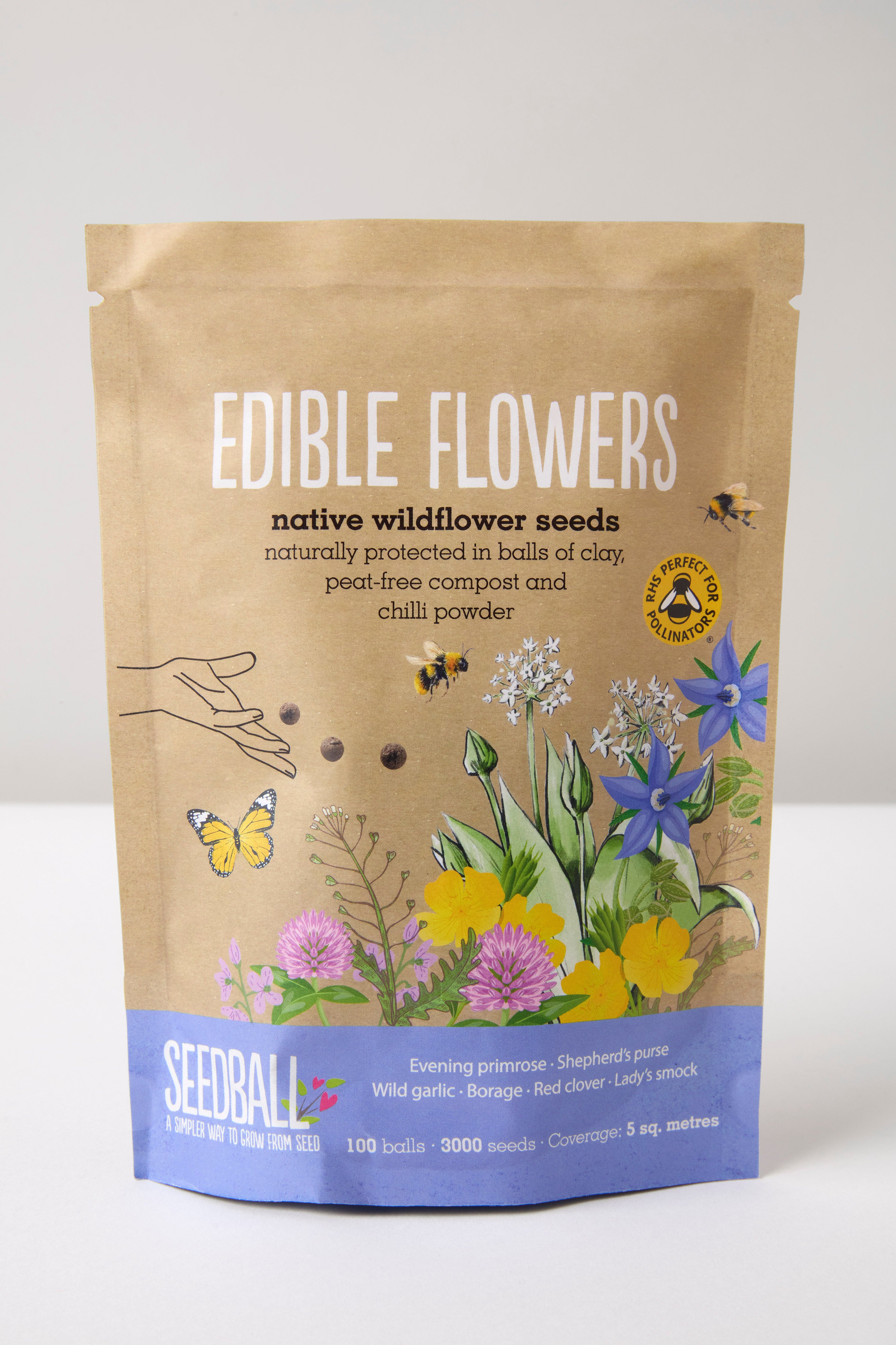 Edible Flowers Seedballs Grab Bag 