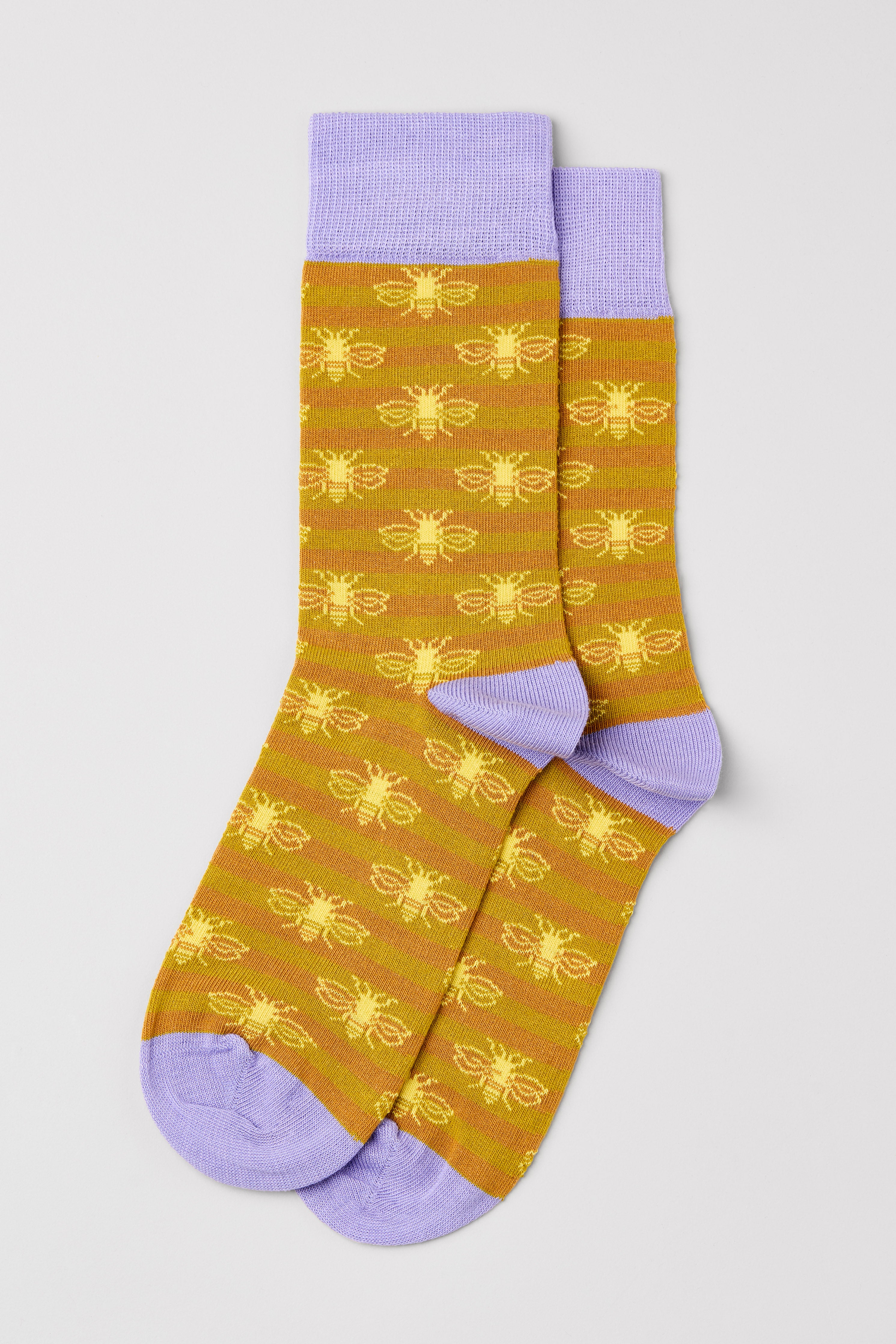 Mustard Bee Socks