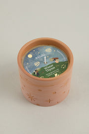 Pot Candle Christmas Terracotta Star Gazy Winter Thyme