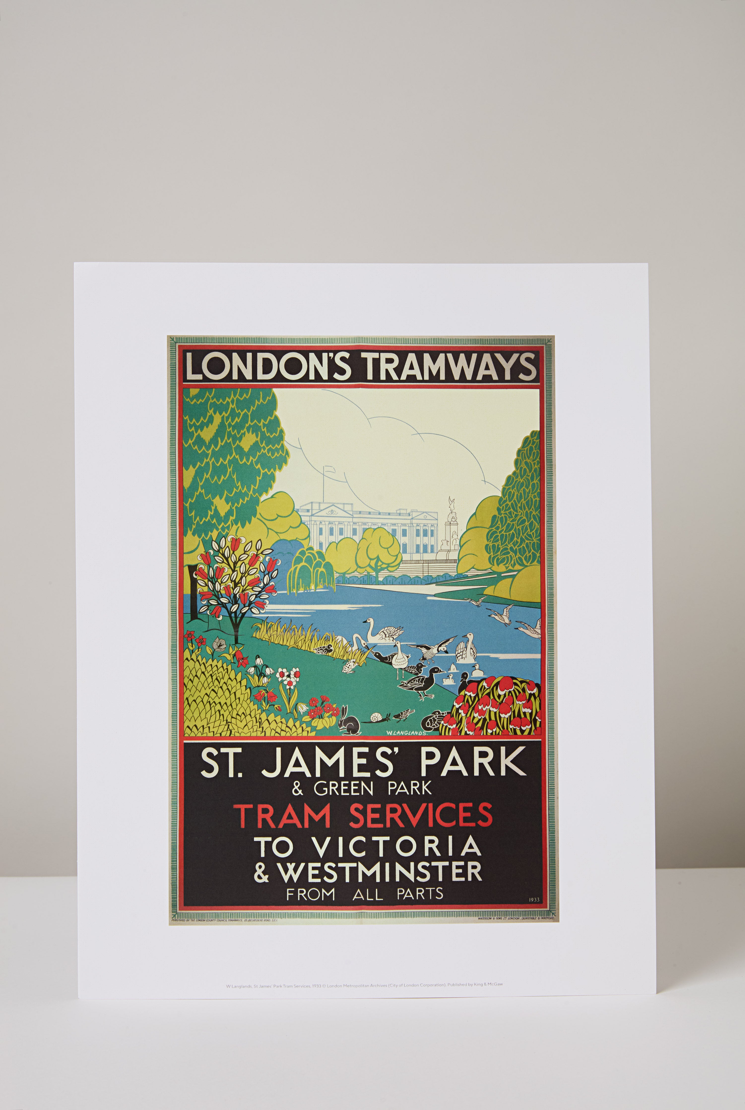 St James's Park Tramways Mini Print