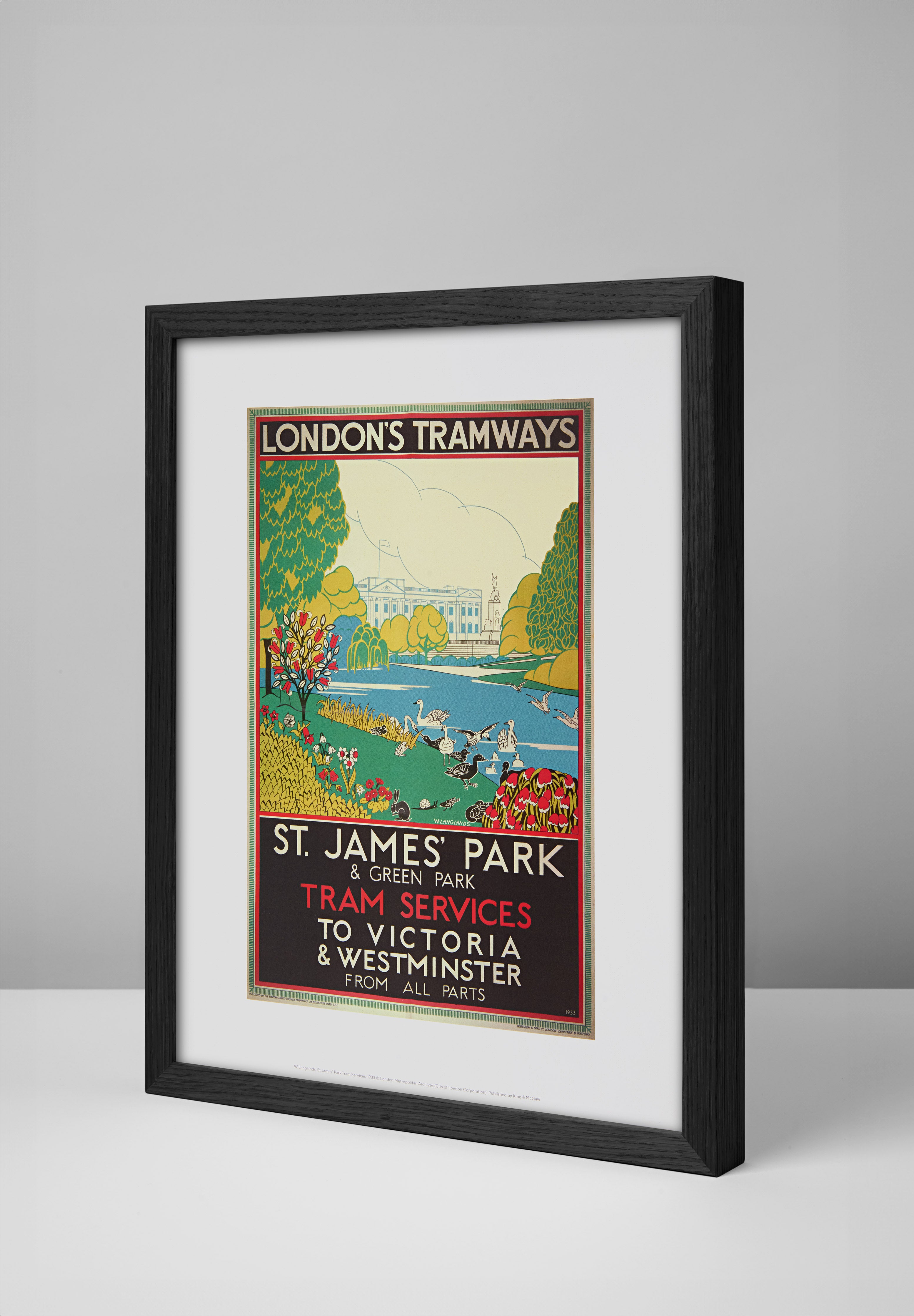 St James's Park Tramways Mini Print