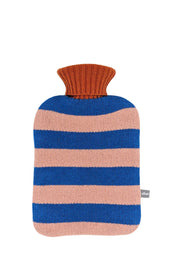 Blue & Pink Stripes Lambswool Rollneck Hottie Cover