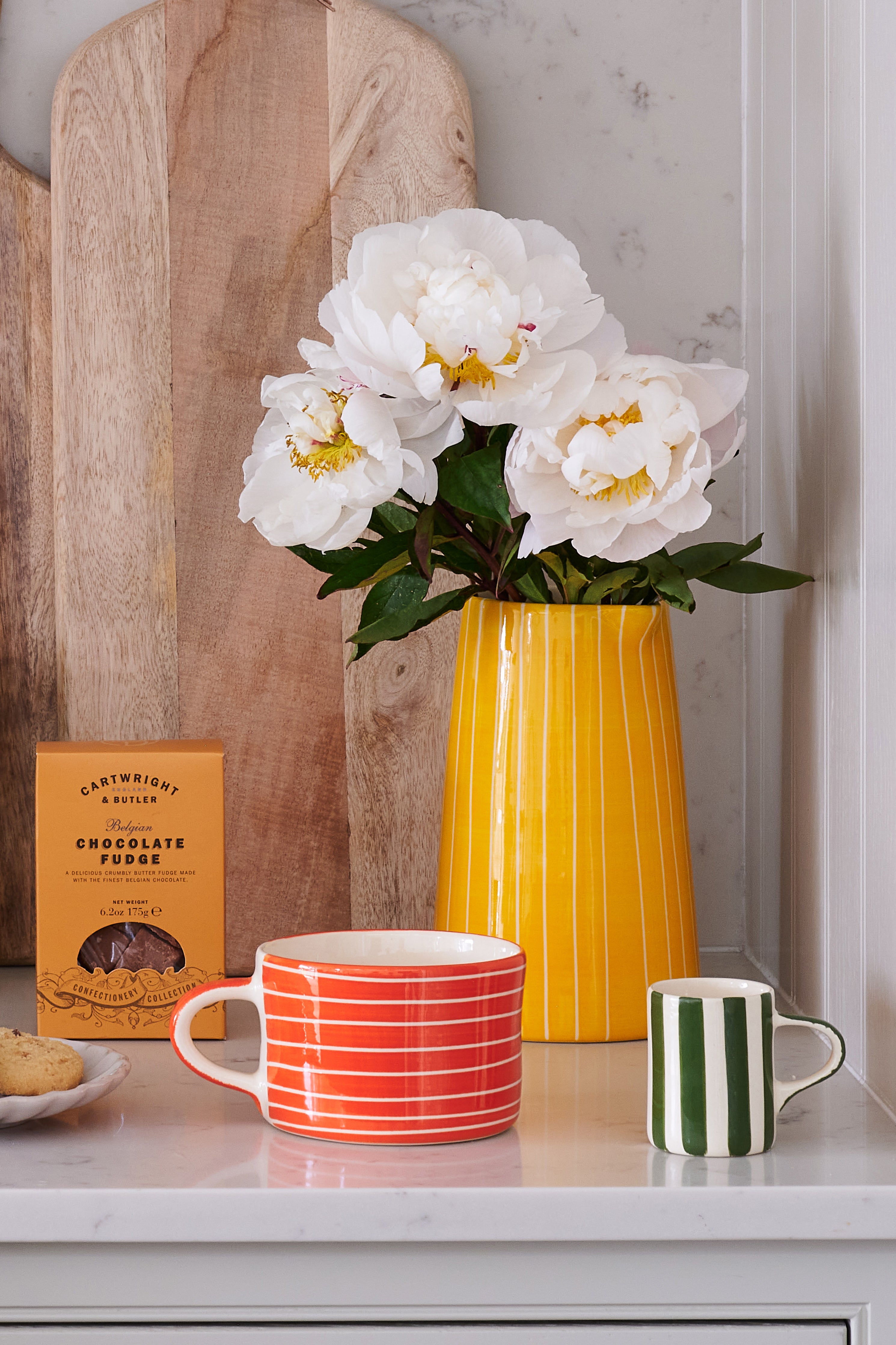 Tangerine Sgraffito Mug