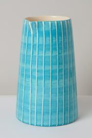 Teal Sgraffito Jug