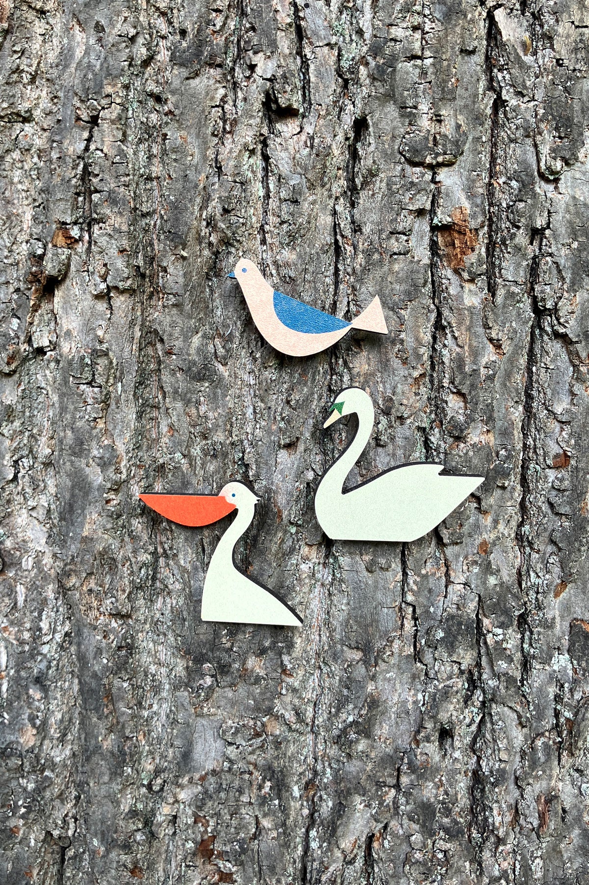 The Royal Parks Birds Wooden Pin Set
