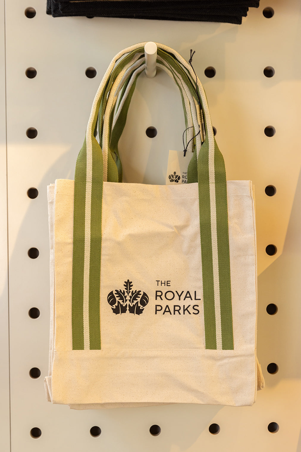 The Royal Parks Natural Stripe Canvas Bag