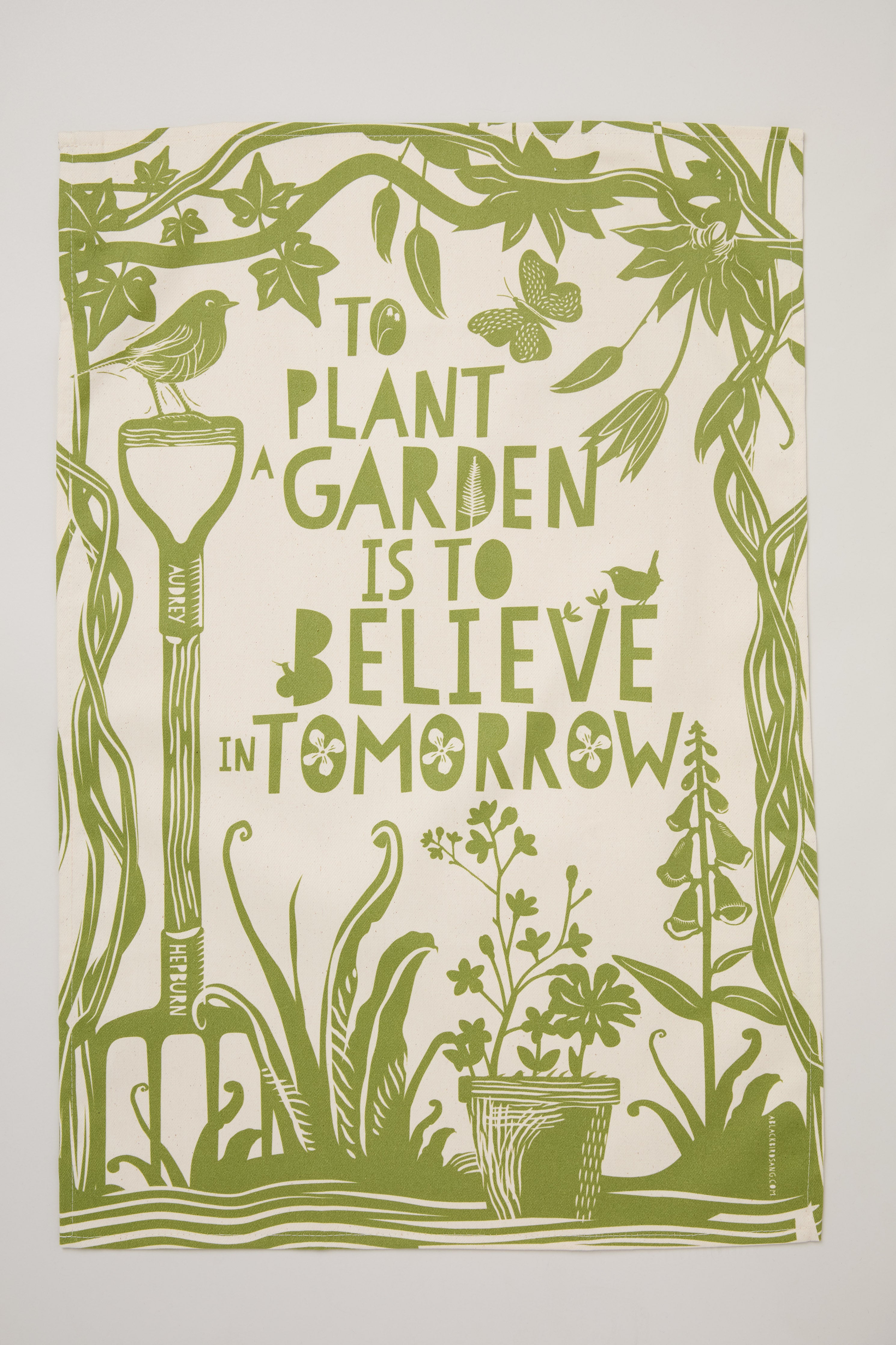 To Plant a Garden Tea Towel