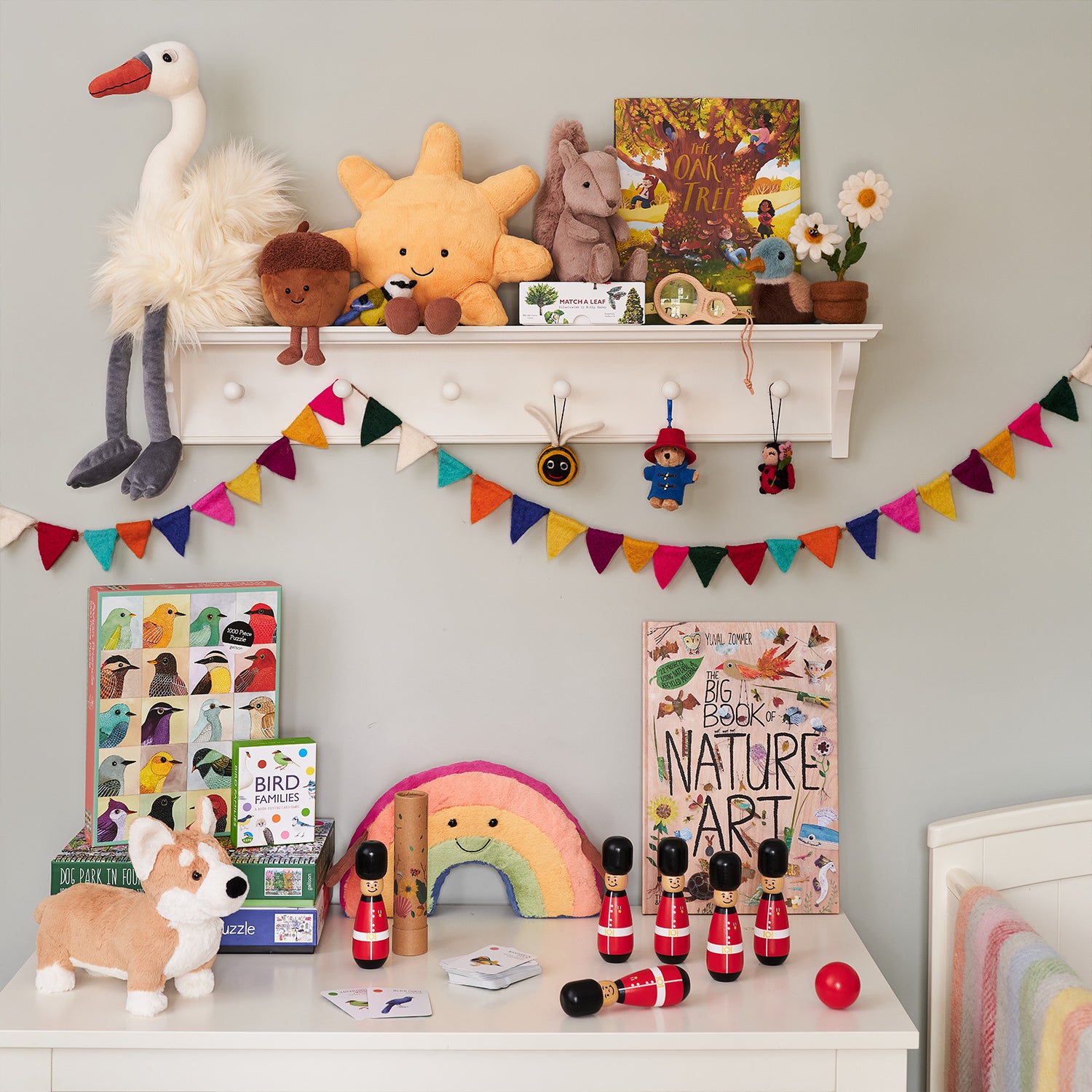 Felt bunting hanging decor