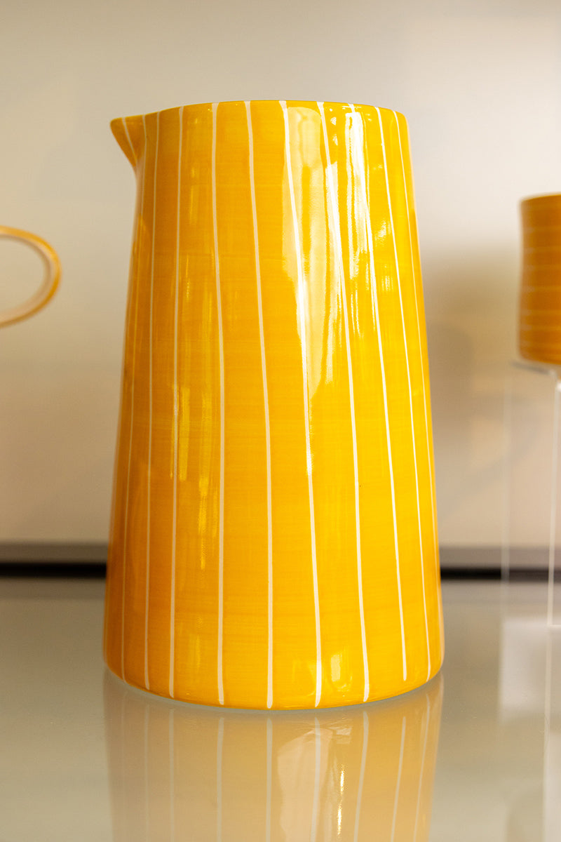 Turmeric Sgraffito Jug