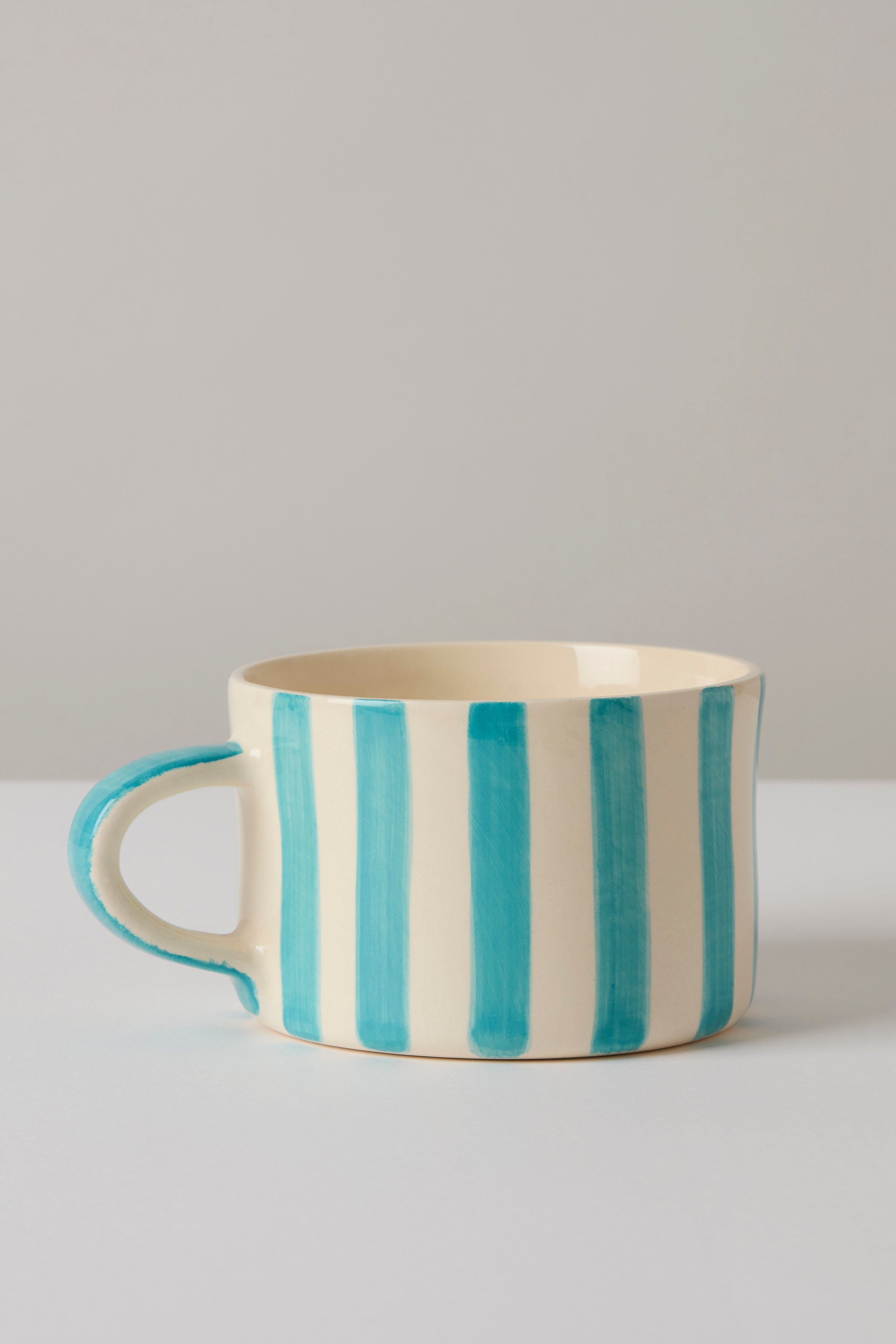 Turquoise Musango Candy Stripe Mug