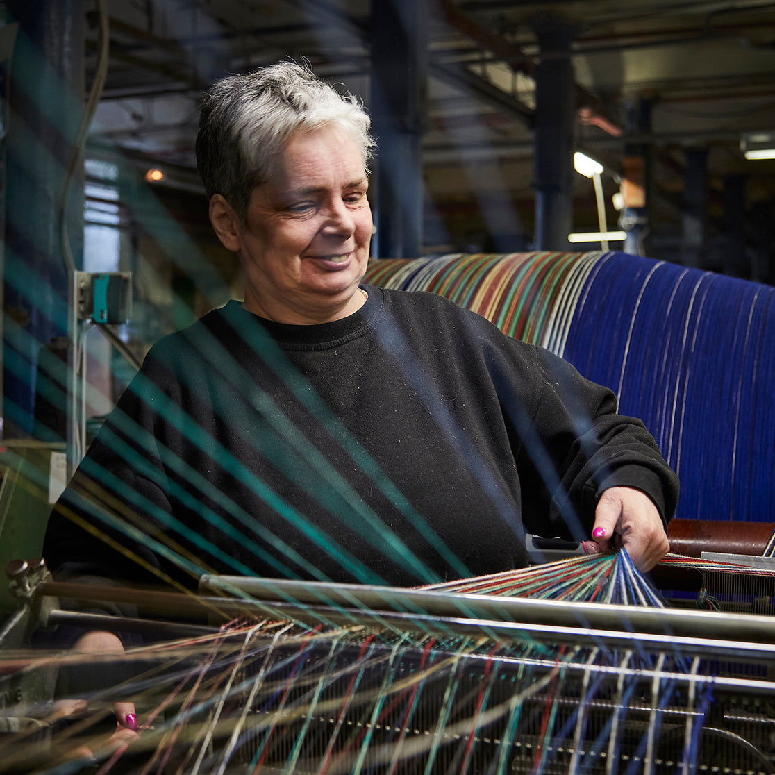 Tweedmill weaving process