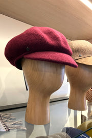 Wine Wool Baker Boy Hat